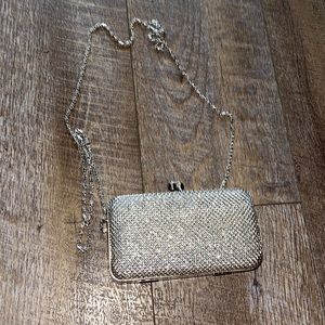 shiny mini clutch